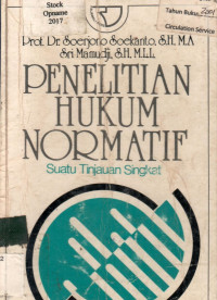 PENELITIAN HUKUM NORMATIF: Suatu Tinjauan Singkat