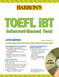BARRON'S TOEFL iBT (internet-Based Test) with CD-Rom, 12th edition