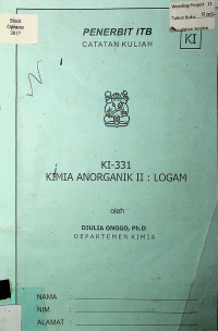 KI-331, KIMIA ANORGANIK II : LOGAM