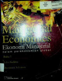 Managerial Economics: Ekonomi Manajerial dalam perekonomian global Buku 1