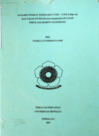 ANALISIS TINGKAT KESEGARAN CUMI-CUMI (Loligo sp) DAN UDANG PUTIH (Penaeus merguiensis) DAN  DI PASAR INDUK JAKABARING PALEMBANG