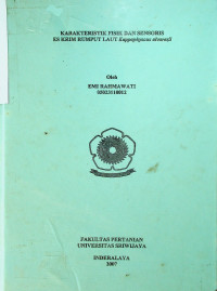 KARAKTERISTIK FISIK DAN SENSORIS ES KRIM RUMPUT LAUT Kappaphycus alvarezii