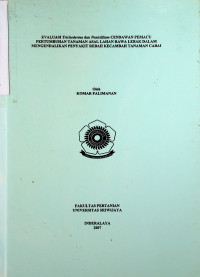 EVALUASI Trichoderma dan Penicillium CENDAWAN PEMACU PERTUMBUHAN TANAMAN ASAL LAHAN RAWA LEBAK DALAM MENGENDALIKAN PENYAKIT REBAH KECAMBAH TANAMAN CABAI.