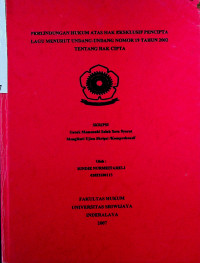 PERLINDUNGAN HUKUM ATAS HAK EKSKLUSIF PENCIPTA LAGU MENURUT UNDANG-UNDANG NOMOR 19 TAHUN 2002 TENTANG HAK CIPTA