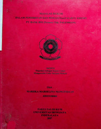 MASALAH HUKUM DALAM PENERBITAN DAN PENGGUNAAN KARTU KREDIT PT. BANK BNI (Persero) Tbk. PALEMBANG