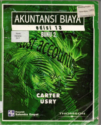 AKUNTANSI BIAYA  BUKU 2 Edisi 13