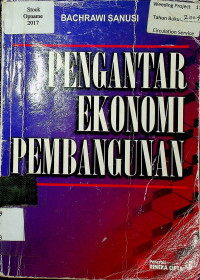 PENGANTAR EKONOMI PEMBANGUNAN