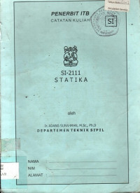 CATATAN KULIAH SI-2111 STATIKA