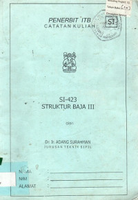 CATATAN KULIAH SI-423 STRUKTUR BAJA III