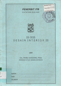 D1-3035 : DESAIN INTERIOR III