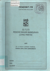 SI-7173 : PERENCANAAN BANGUNAN LEPAS PANTAI