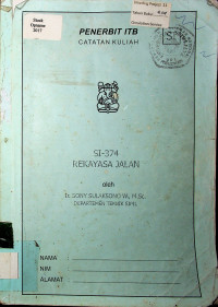 SI-374 : REKAYASA JALAN