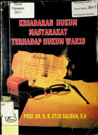 KESADARAN HUKUM MASYARAKAT TERHADAP HUKUM WARIS