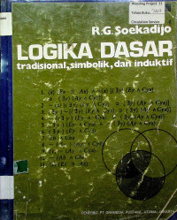 LOGIKA DASAR; tradisional, simbolik, dan induktif.