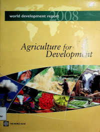 world development report 2008: Agriculture for Development