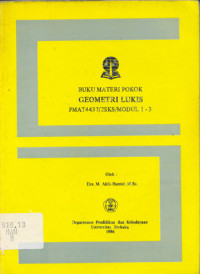 BUKU MATERI POKOK GEOMETRI LUKIS PMAT 4437/2SKS/MODUL 1-3