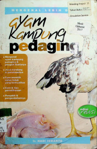 MENGENAL LEBIH DEKAT : ayam kampung pedaging