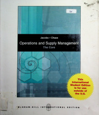 Operations and Supply Management: The Core