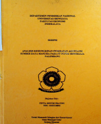 ANALISIS KEMUNGKINAN PENERAPAN AKUNTANSI SUMBER DAYA MANUSIA PADA PT PUPUK SRIWIDJAJA PALEMBANG