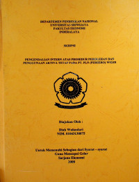 PENGENDALIAN INTERN ATAS PROSEDUR PEROLEHAN DAN PENGGUNAAN AKTIVA TETAP PADA PT. PLN (PERSERO) WS2JB