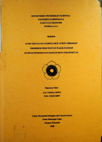 AUDIT KETAATAN (COMPLIANCE AUDIT) TERHADAP PROSEDUR PEMUNGUTAN PAJAK DAERAH DI DINAS PENDAPATAN DAERAH KOTA PRABUMULIH