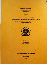 ANALISIS PENGENDALIAN INTERN TERHADAP PENGELOLAAN KREDIT PEGAWAI TETAP (KRETAP) PT. BANK RAKYAT INDONESIA (PERSERO) TBK. CABANG PALEMBANG