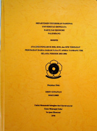 ANALISIS PENGARUH DER, ROE, dan DPR TERHADAP PERUBAHAN HARGA SAHAM PADA PT ANEKA TAMBANG TBK SELAMA PERIODE 2002-2006