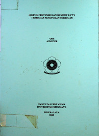 RESPON PERTUMBUHAN RUMPUT RAWA TERHADAP PEMUPUKAN NITROGEN