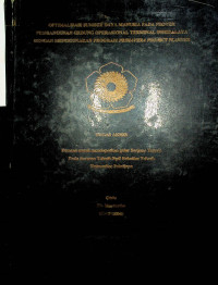 OPTIMALISASI SUMBER DAYA MANUSIA PADA PROYEK PEMBANGUNAN GEDUNG OPERASIONAL TERMINAL INDERALAYA DENGAN MENGGUNAKAN PROGRAM PRIMAVERA PROJECT PLANNER