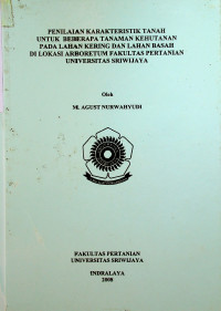 UPAYA MENINGKATKAN KETERSEDIAAN P TANAH DAN PERTUMBUHAN JAGUNG MANIS (Zea mays saccharata Sturt) PADA TANAH ASAL LAHAN RAWA LEBAK DENGAN PEMBERIAN KOMBINASI KAPUR, BAHAN ORGANIK DAN KONSORSIUM BPF.