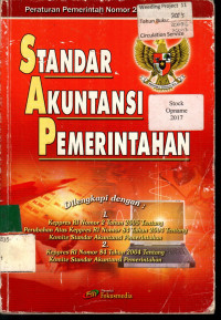 Peraturan Pemerintah Nomor 24 Tentang STANDAR AKUNTANSI PEMERINTAHAN