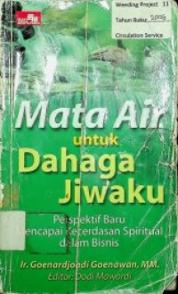 Mata Air untuk Dahaga Jiwaku: Perspektif Baru Mencapai Kecerdasan Spiritual dalam Bisnis