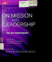 ON MISSION AND LEADERSHIP : missi dan kepemimpinan
