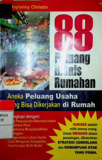 88 Peluang Bisnis Rumahan : Aneka Peluang Usaha yang Bisa Dikerjakan di Rumah