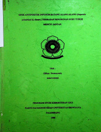 EFEK ANTIPIRETIK INFUSUM BATANG ALANG-ALANG (Imperata cylindrical (L) Beauv.) TERHADAP PENURUNAN SUHU TUBUH MENCIT JANTAN