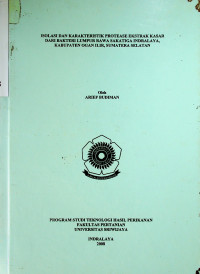 ISOLASI DAN KARAKTERISTIK PROTEASE EKSTRAK KASAR DARI BAKTERI LUMPUR RAWA SAKATIGA INDRALAYA, KABUPATEN OGAN ILIR, SUMATERA SELATAN