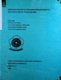 KEBIJAKAN POLITIK DAN EKONOMI SADDAM HUSSEIN DI IRAK PASCA PERANG TELUK (1991-2000)