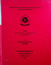 PENANGGULANGAN TINDAK PIDANA PENCUCIAN UANG DENGAN HUKUM PIDANA