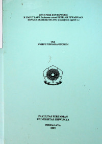 SIFAT FISIK DAN SENSORIS RUMPUT LAUT Eucheuma cottonii SETELAH PEWARNAAN DENGAN EKSTRAK SECANG (Caesalpinia sappan L.)