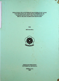 KERAGAMAN NILAI KETERHANTARAN HIDRAULIK TANAH DAN PENGELOLAAN AIR DI PETAK TERSIER (P8 12S) DAERAH PASANG SURUT DESA TELANG KARYA DELTA TELANG I KABUPATEN BANYUASIN