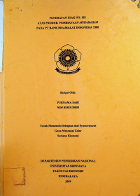 PENERAPAN PSAK NO. 102 ATAS PRODUK PEMBIAYAAN MURABAHAH PADA PT. BANK MUAMALAT INDONESIA TBK.