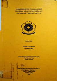 MEMPREDIKSI KONDISI FINANCIAL DISTRESS PERUSAHAAN MELALUI LAPORAN KEUANGAN (STUDY KASUS PADA PT BUKIT ASAM (PERSERO) TBK).