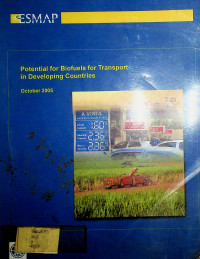 Potential for Biofuels for Transport in Developing Countries, October 2005