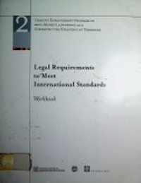 Legal Requirements to Meet International Standards , Workbook