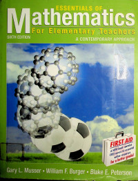 ESSENTIALS OF Mathematics For Elementary Teachers: A CONTEMPORARY APPROACH, SIXTH EDITION