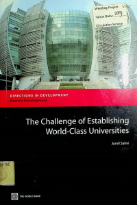 The Challenge of Establishing World-Class Universities