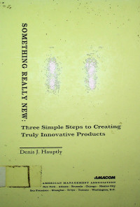SOMETHING REALLY NEW: Three Simple Steps to Creating Truly Innovative Products