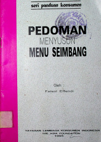 PEDOMAN MENYUSUN MENU SEIMBANG