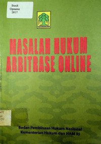 MASALAH HUKUM ARBITRASE ONLINE