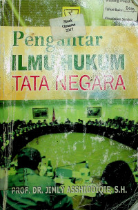 Pengantar ILMU HUKUM TATA NEGARA